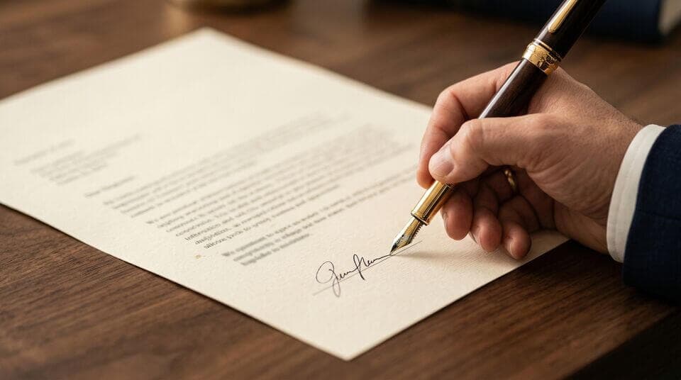 Professionelles Dokument auf einem aufgeräumten Schreibtisch — qualifiziertes Arbeitszeugnis